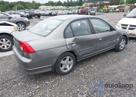 2005 Honda Civic Ex z USA, uszkodzony, nr VIN 2HGES267X5H619015